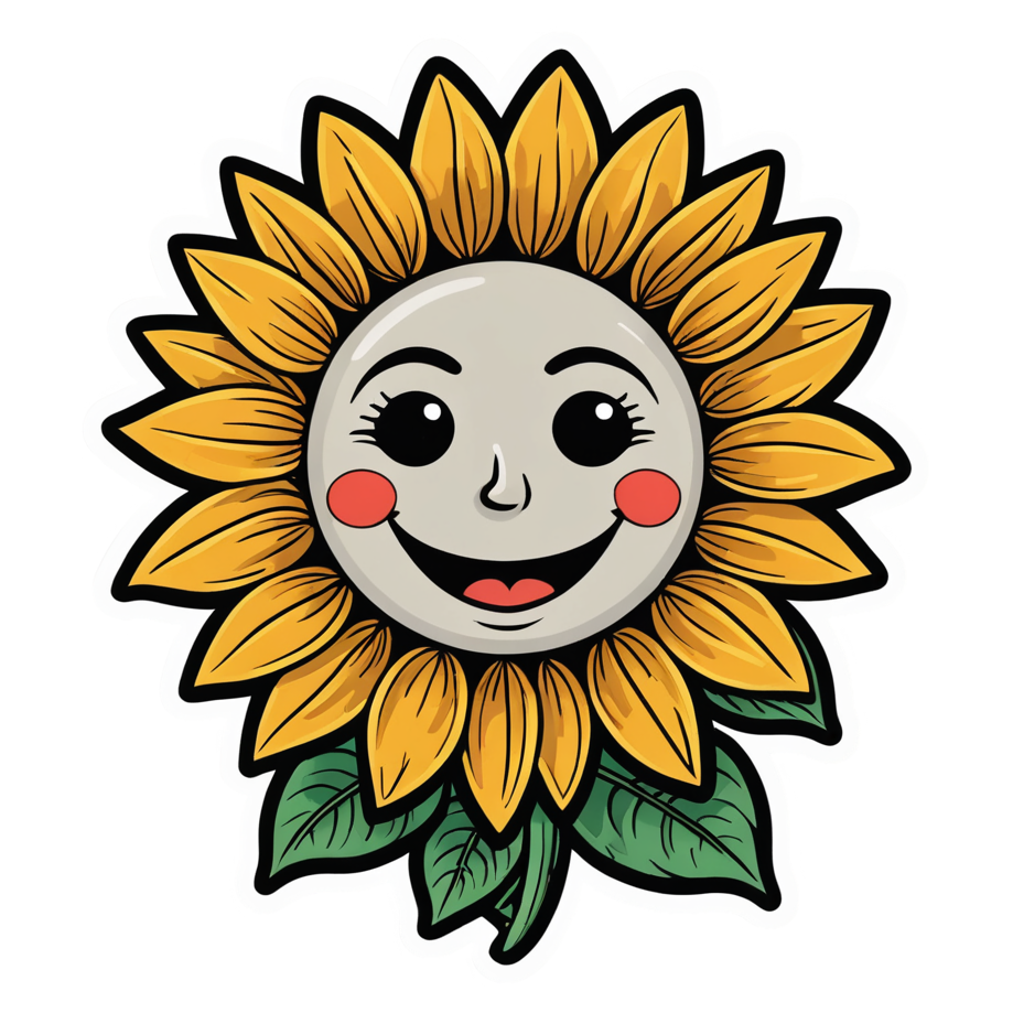 Sunflower (tattoo) — floral stickers