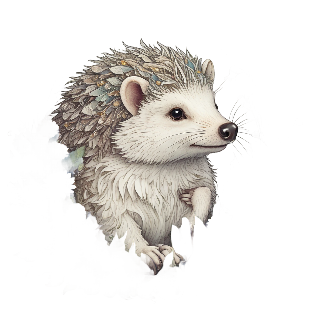 Forest Guardian Hedgehog — wildlife stickers