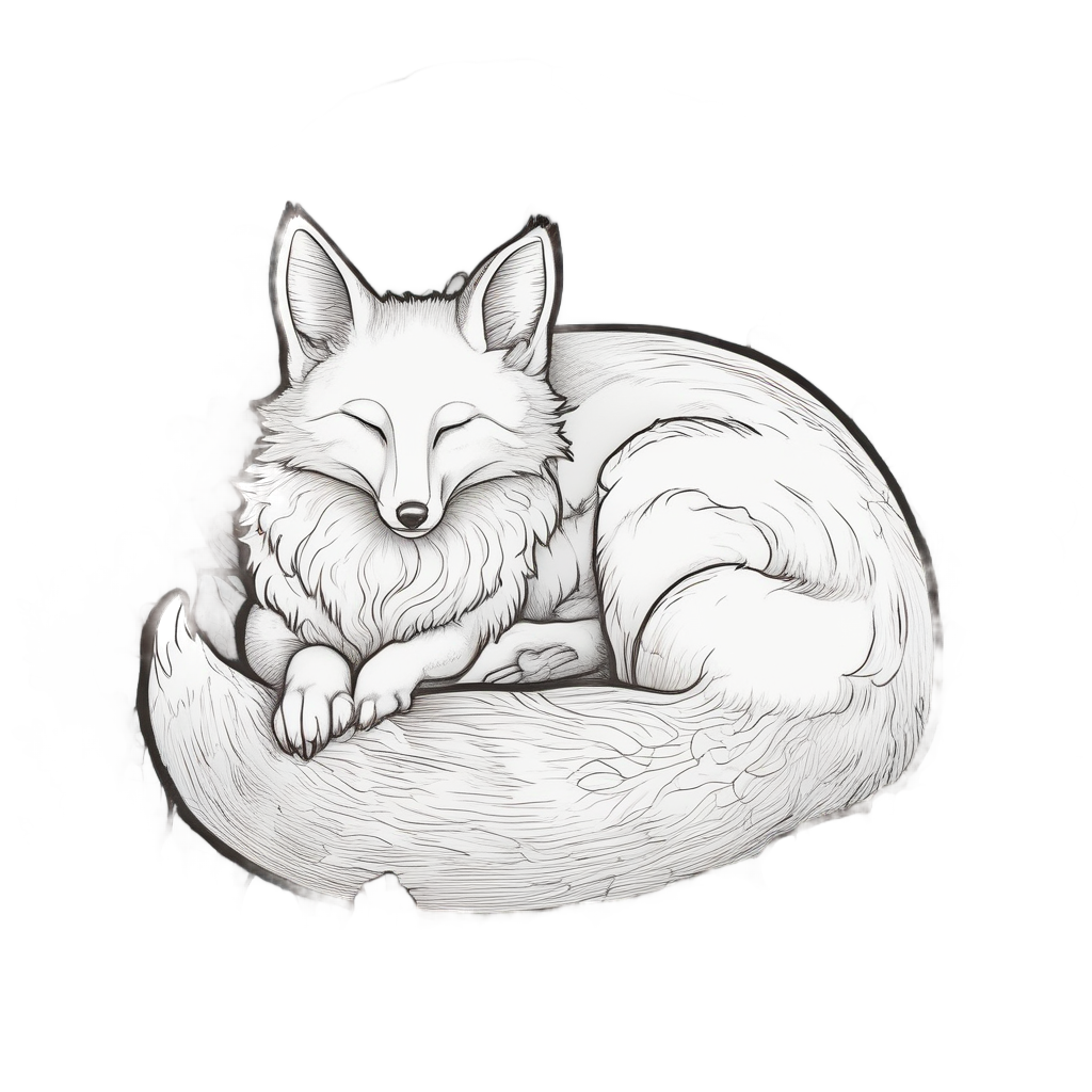 Fox with Cloud Pillow — woodland nursery stickers