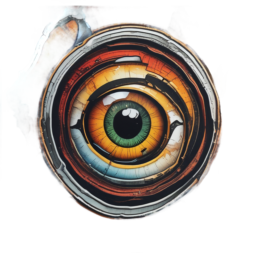 Fractured Hazmat Eye — radioactive stickers