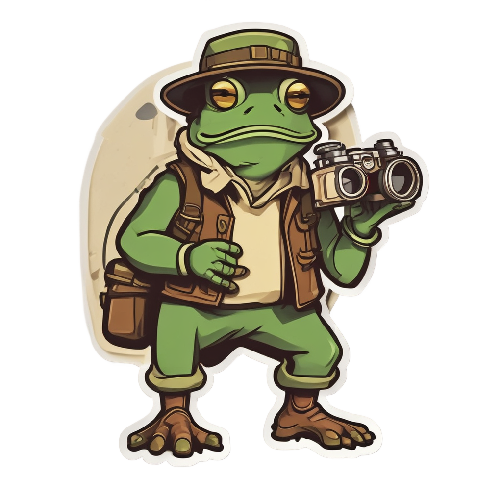 Frog Explorer Map — reptiles stickers