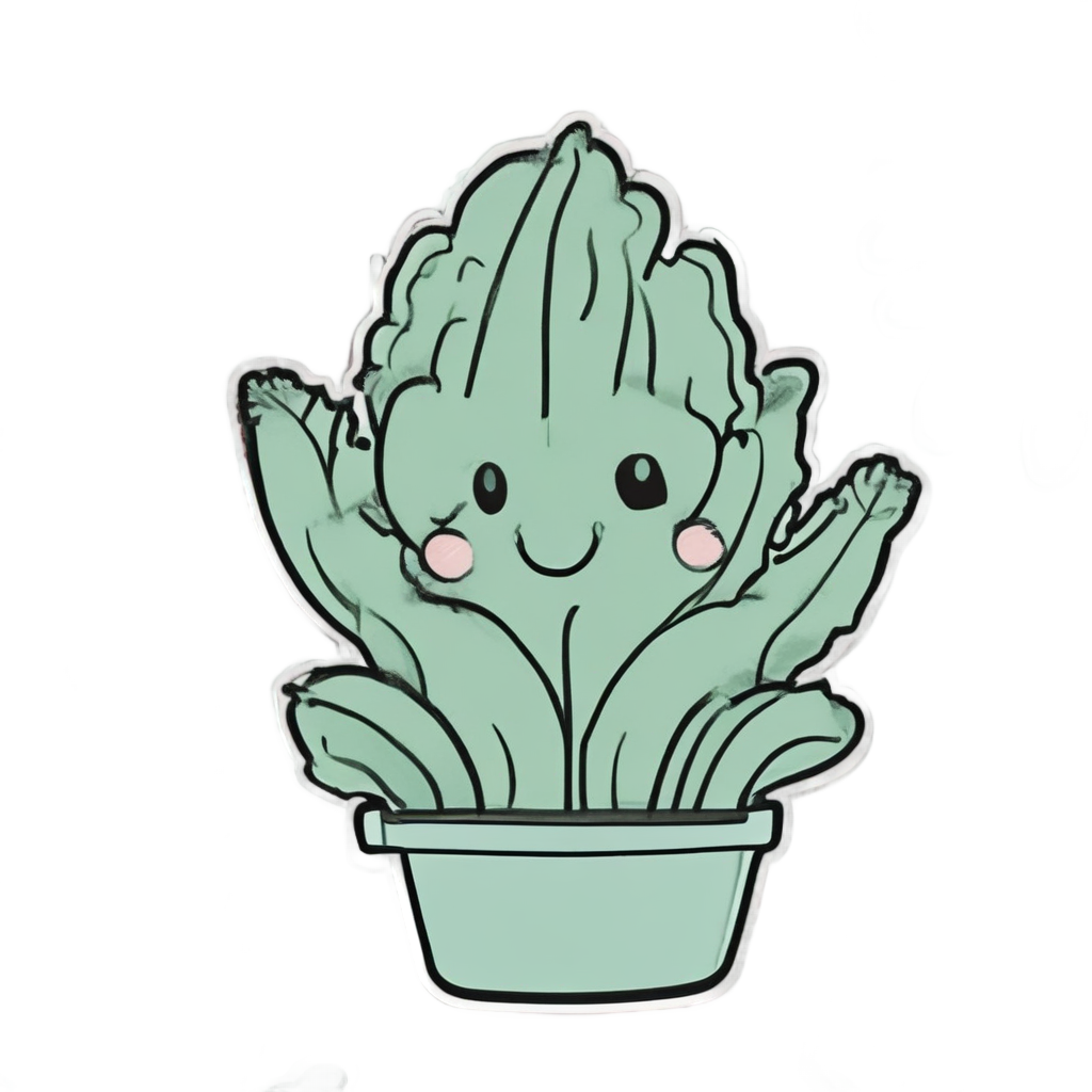 Frond Friend Fern — line botanical stickers