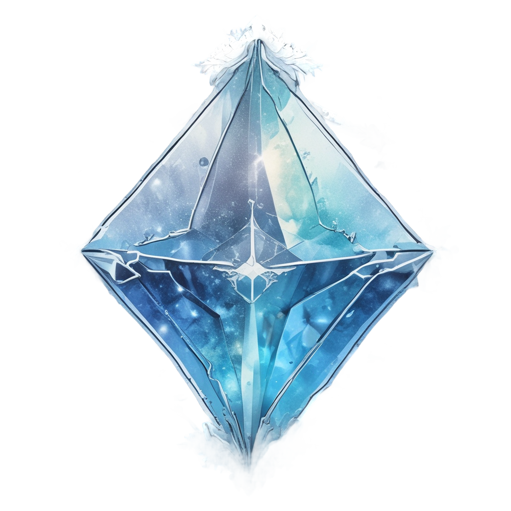 Frostbitten Diamond Hazard — crystals & healing stickers