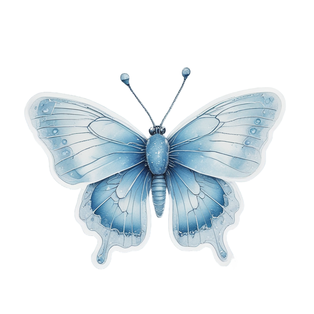 Frosted Ice Crystal — insects stickers