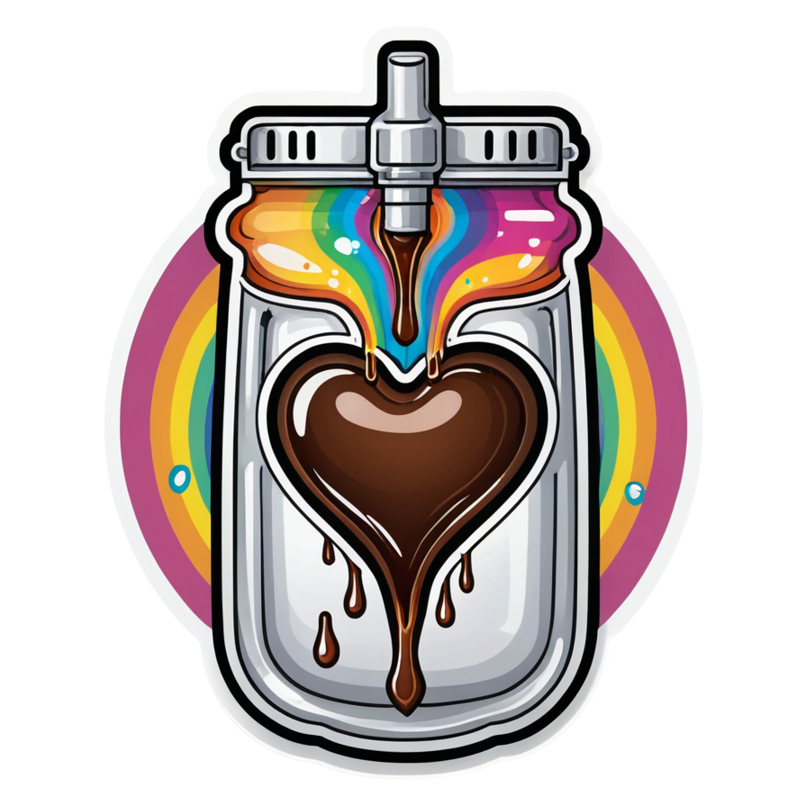 Coffee IV (holographic) — funny & humor stickers