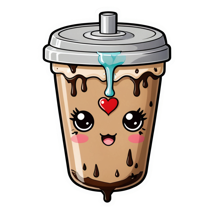 Coffee IV (kawaii) — kawaii stickers