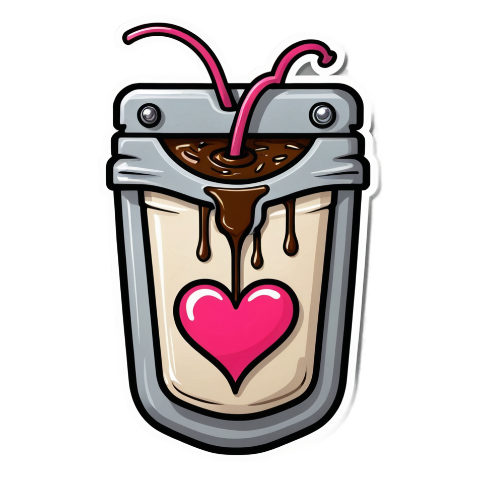 Coffee IV (neon) — funny & humor stickers