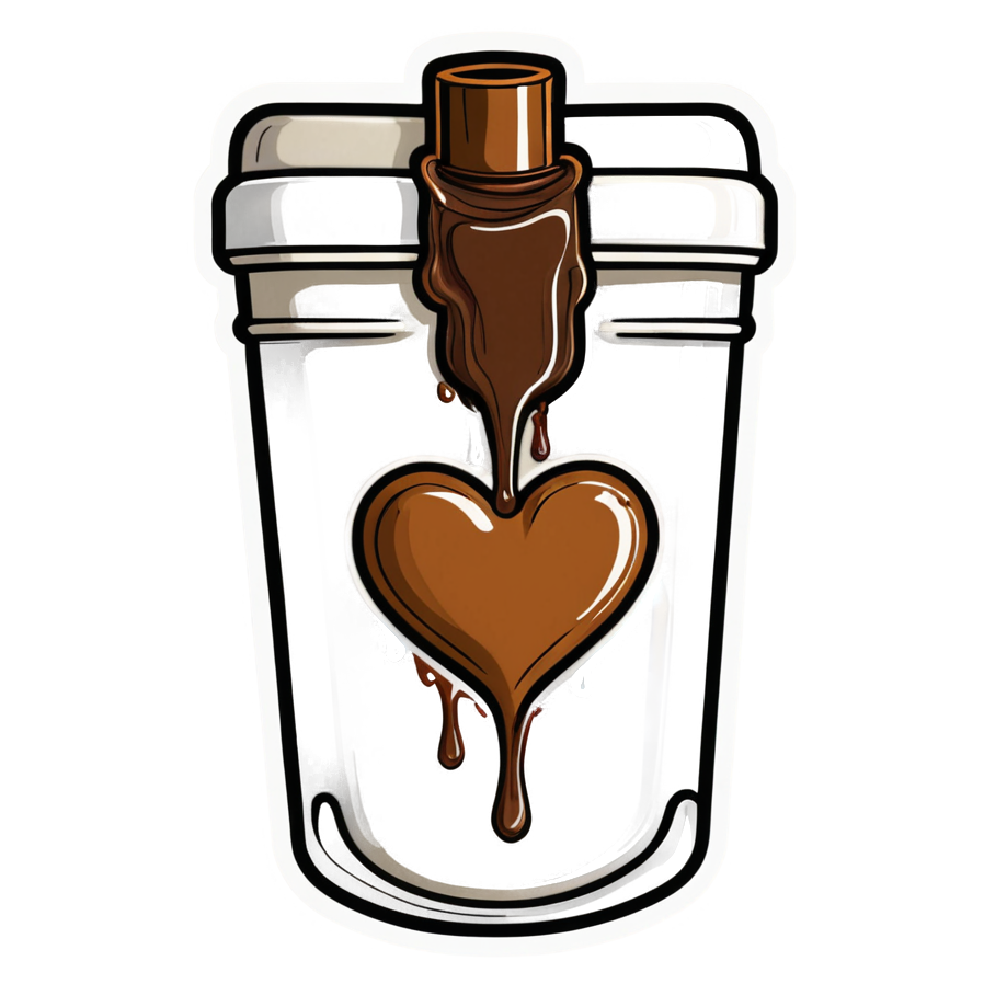Coffee IV (retro) — funny & humor stickers