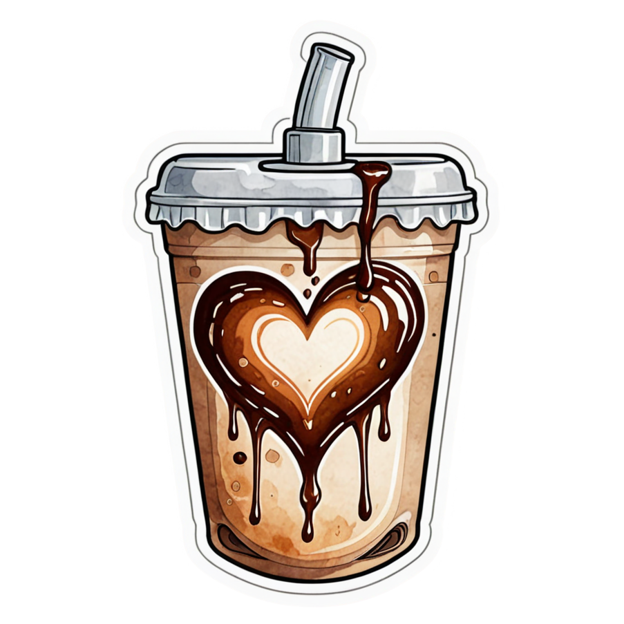 Coffee IV (watercolor) — funny & humor stickers