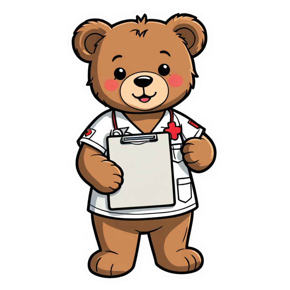 Scrub Bear — funny & humor stickers