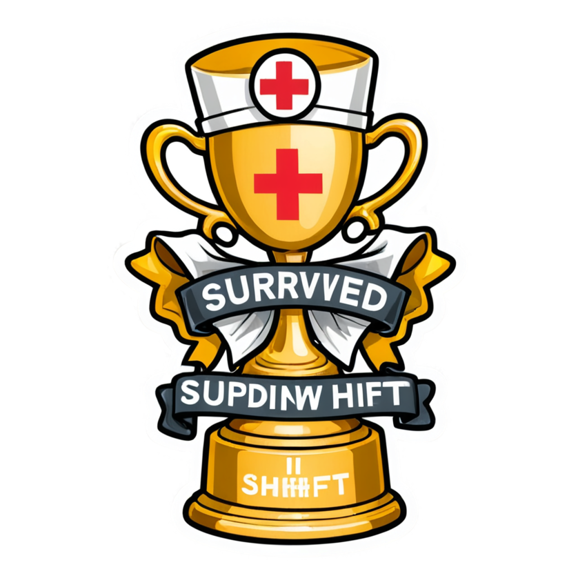 Survived The Shift — funny & humor stickers