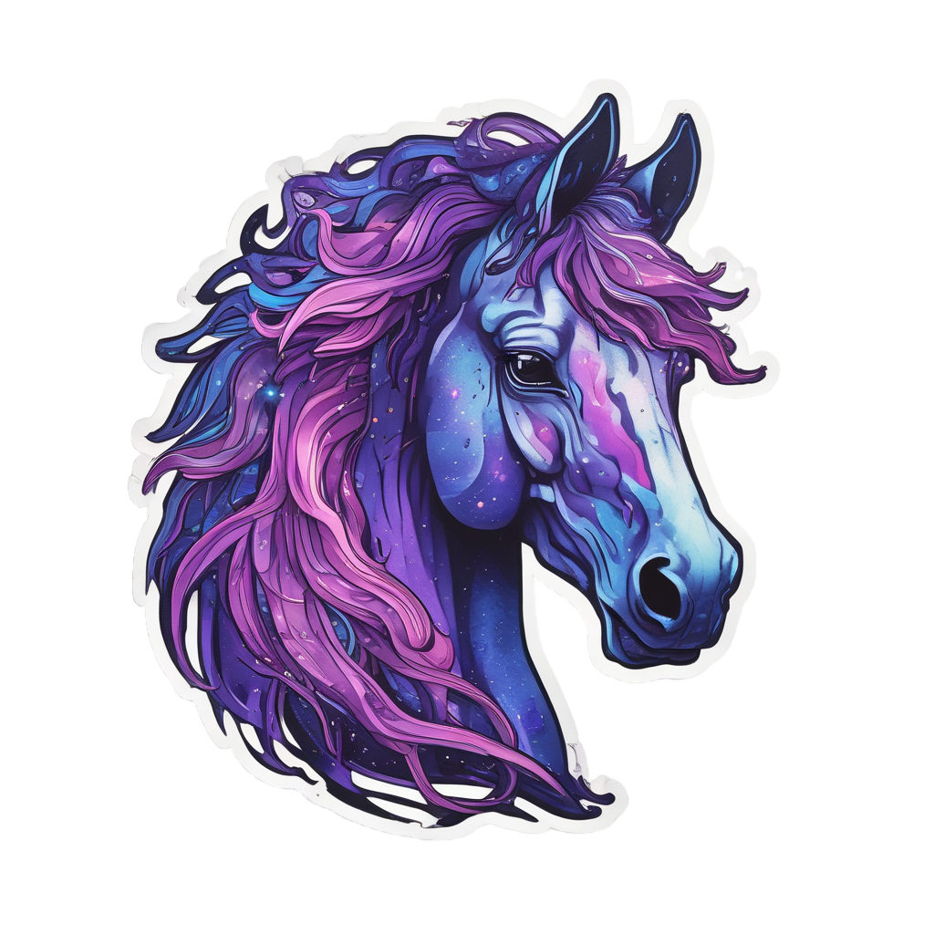 Galactic Mane Crest — horses stickers