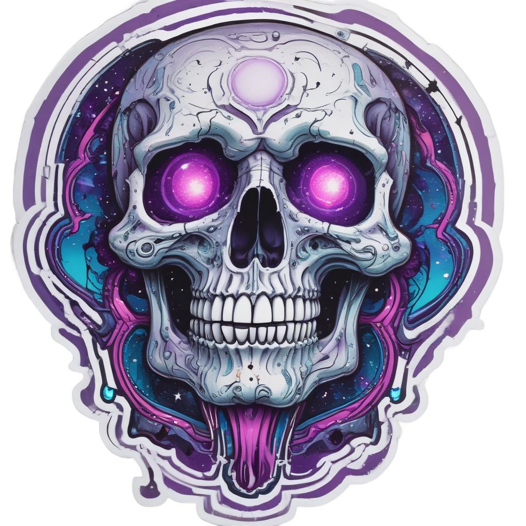 Galactic Nebula Skull — galaxy stickers