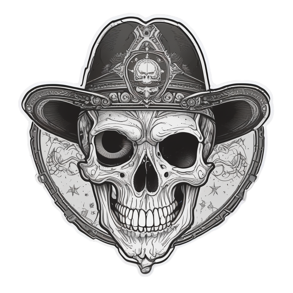 Galactic Pirate Gaze — cute skull stickers