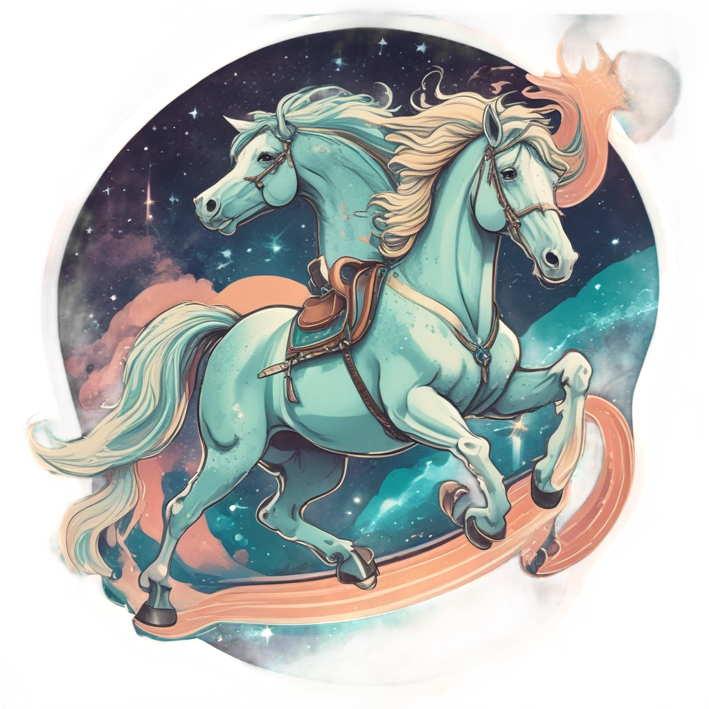 Galactic Star Pony — farm nursery stickers
