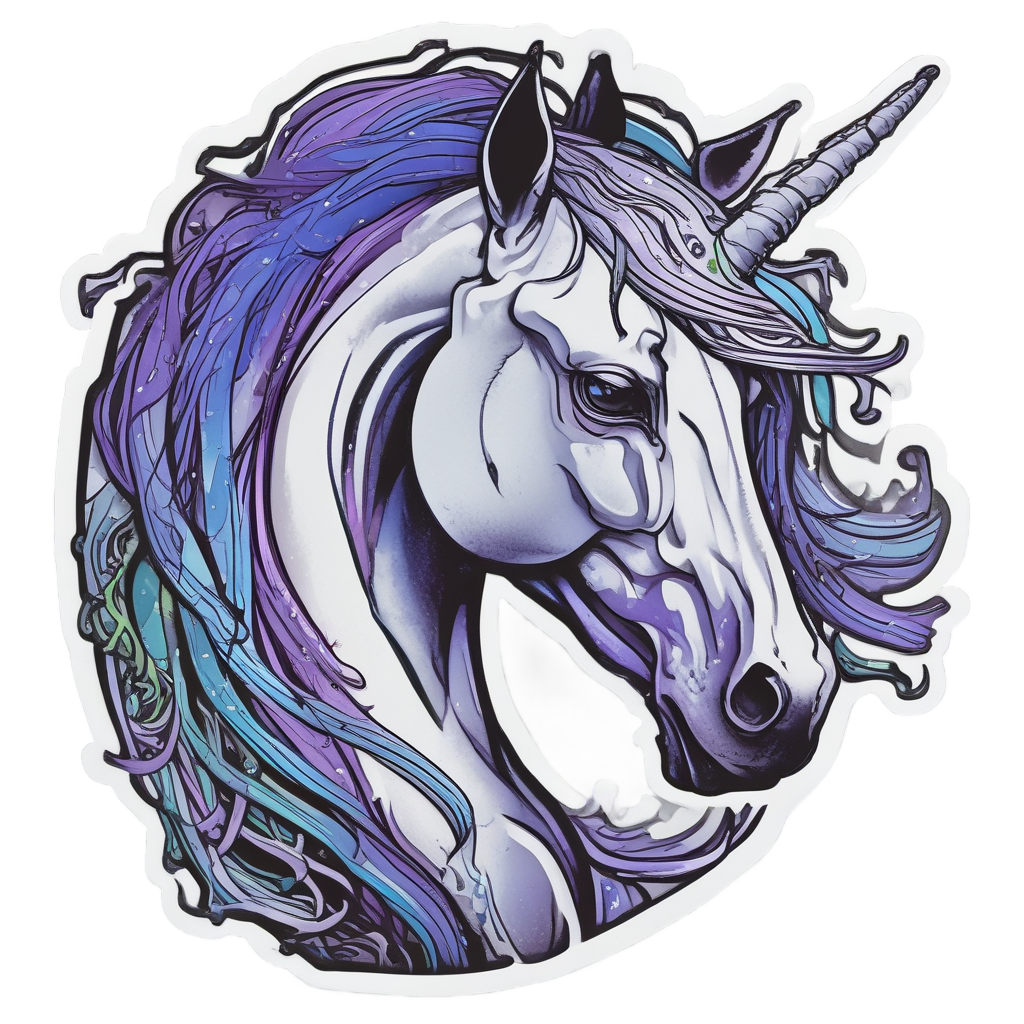 Galaxy Mane Mustang — horses stickers