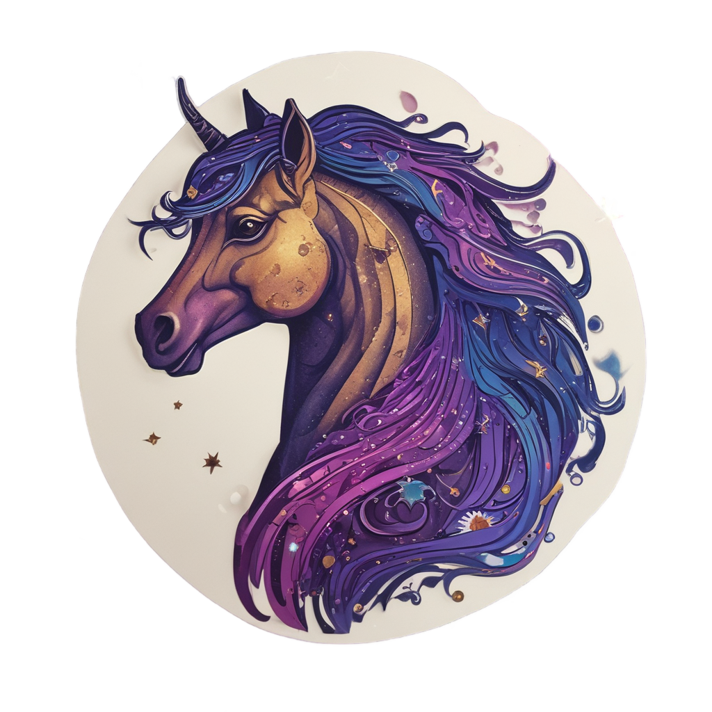 Galaxy Space Steed Crest — horses stickers