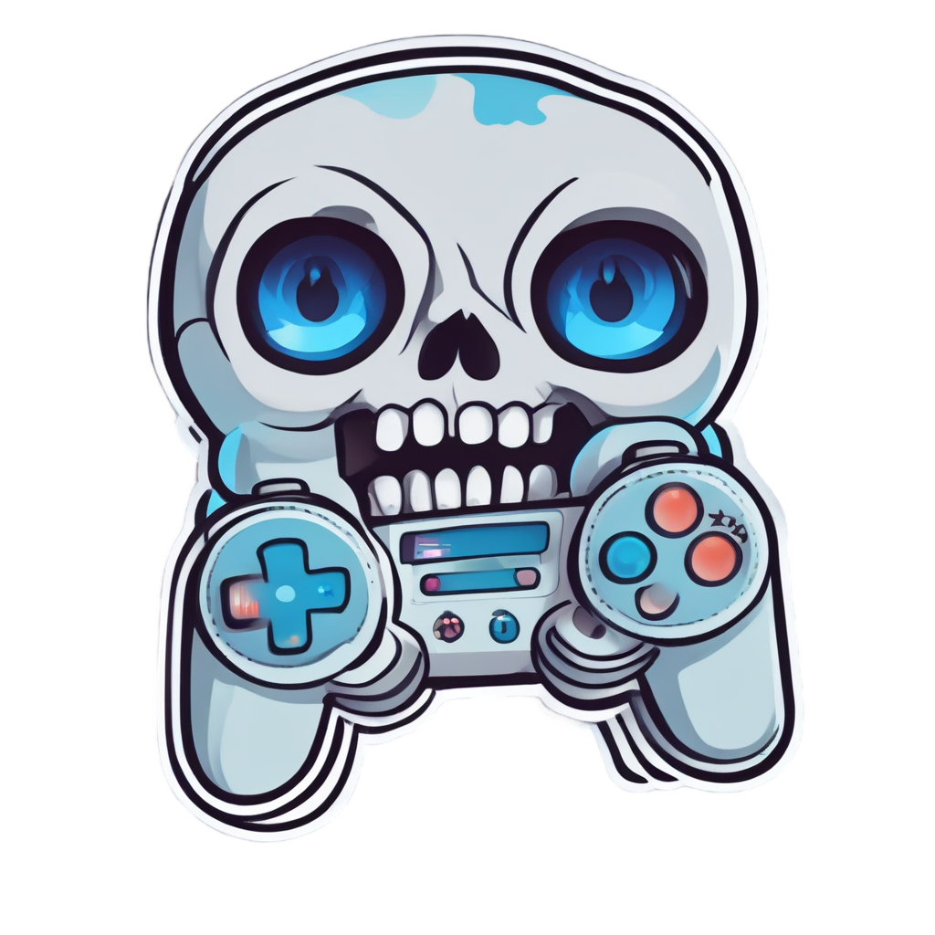 Game Controller Flame — gamer stickers