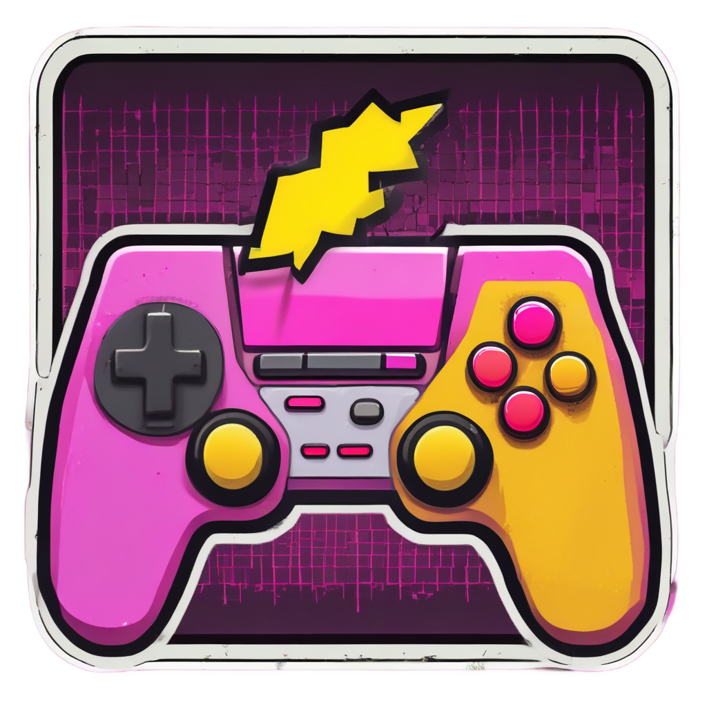 Gamer Bolt Pixel — gamer stickers