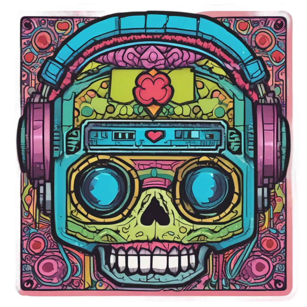 Gamer Calavera With Controller — gamer stickers