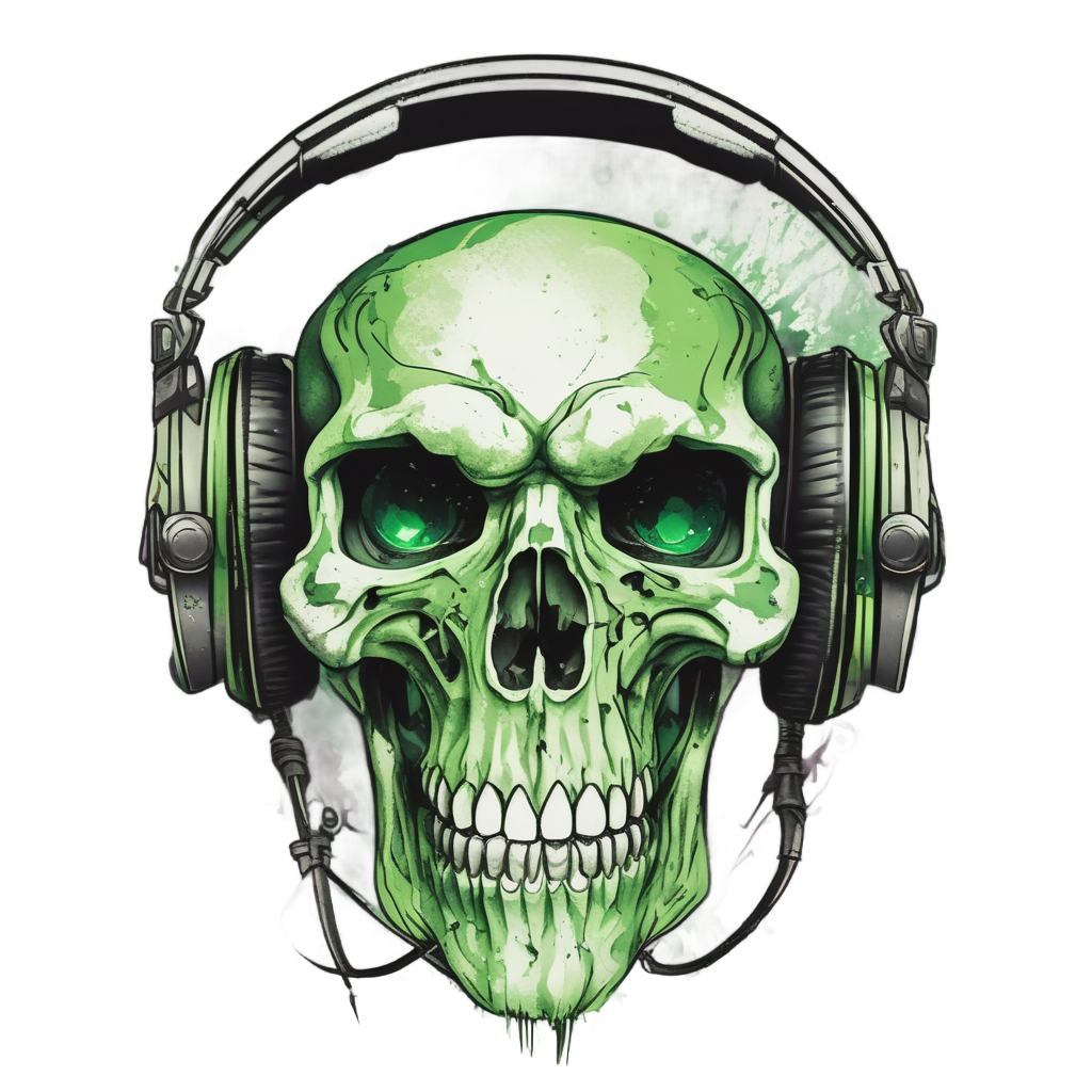Gamer Circuit Skull — gamer stickers