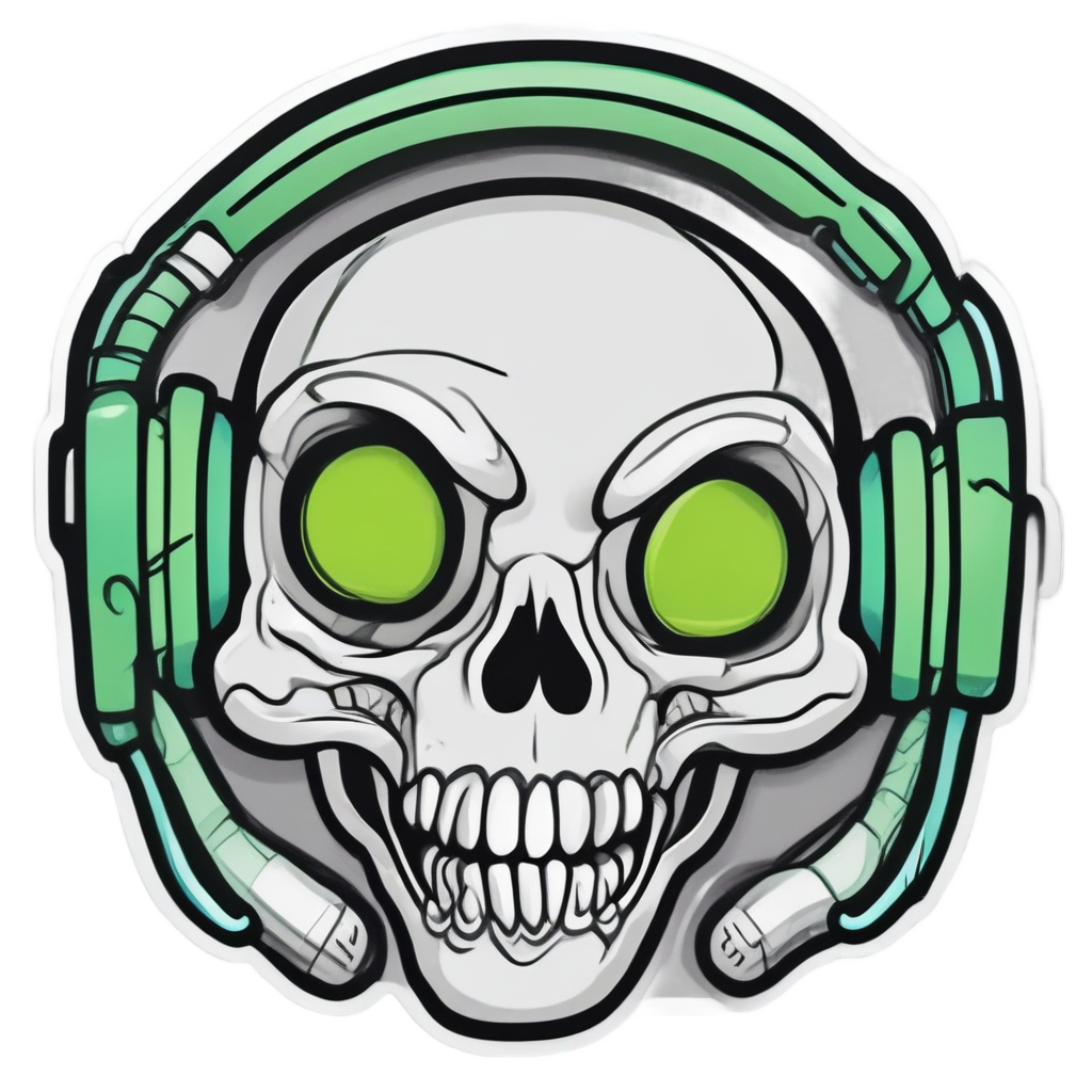 Gamer Controller Skull — gamer stickers