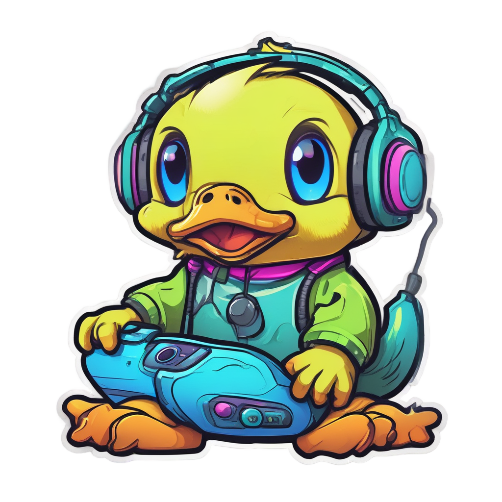 Gamer Duckling Pro — gamer stickers