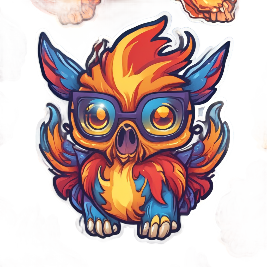 Gamer Fire Skull — gamer stickers