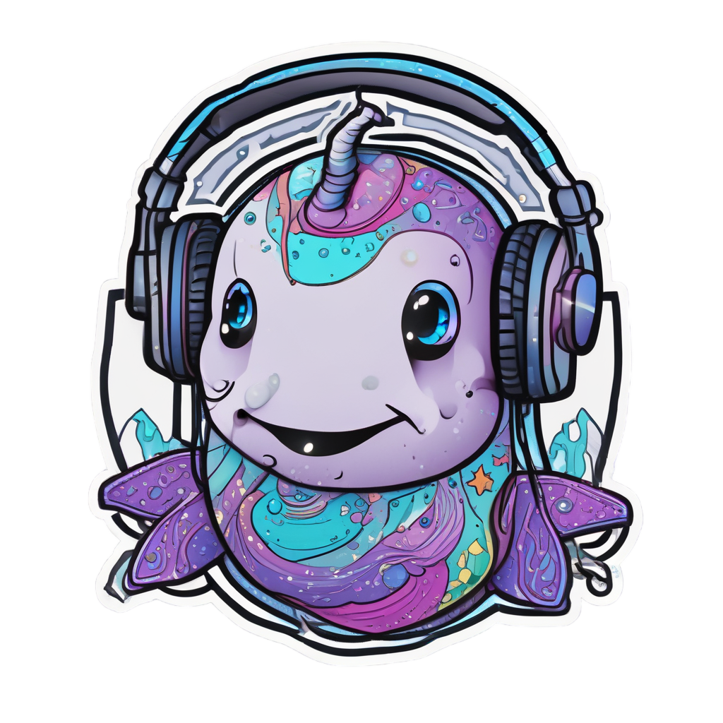 Gamer Narwhal Playing — gamer stickers