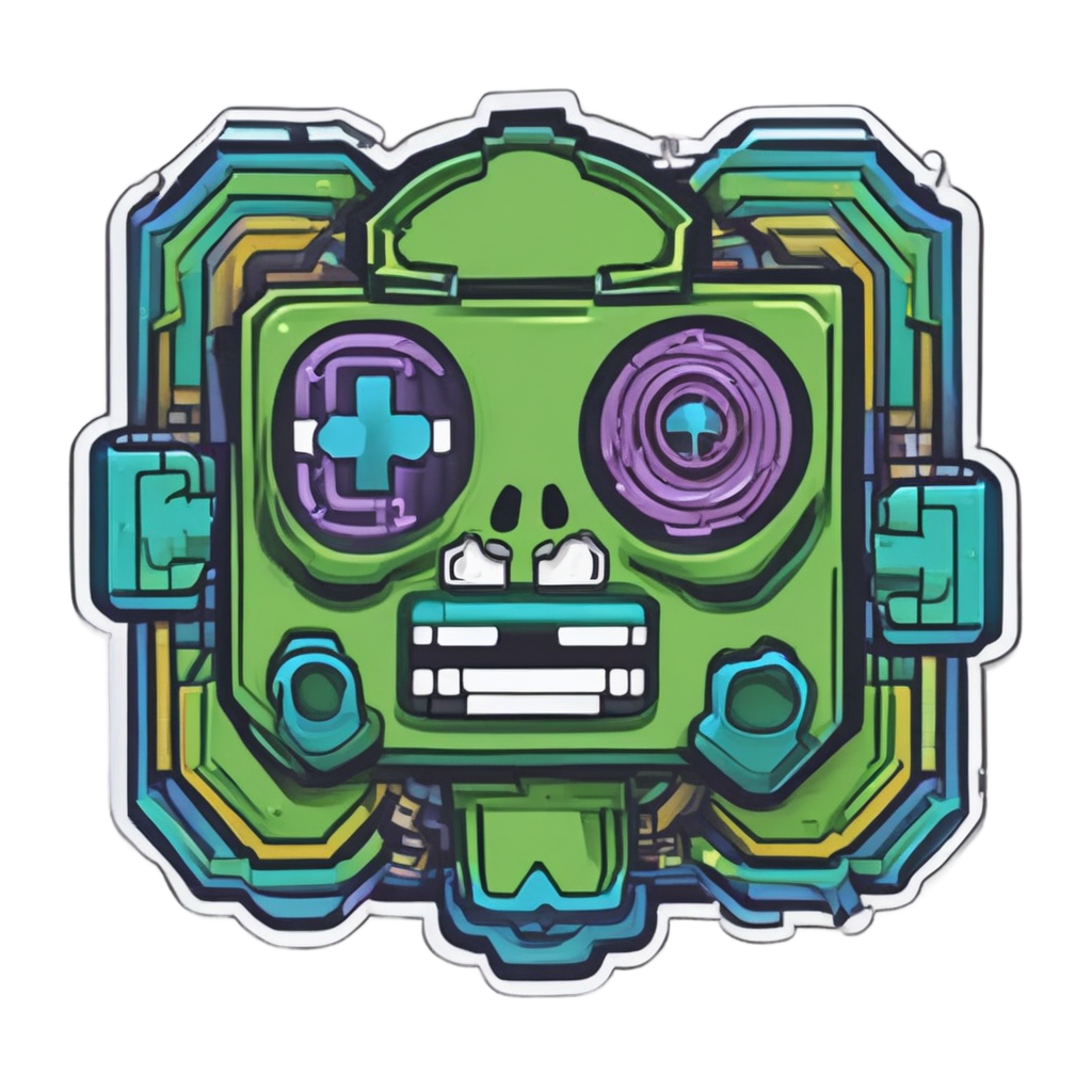 Gamer Pixel Calavera — gamer stickers