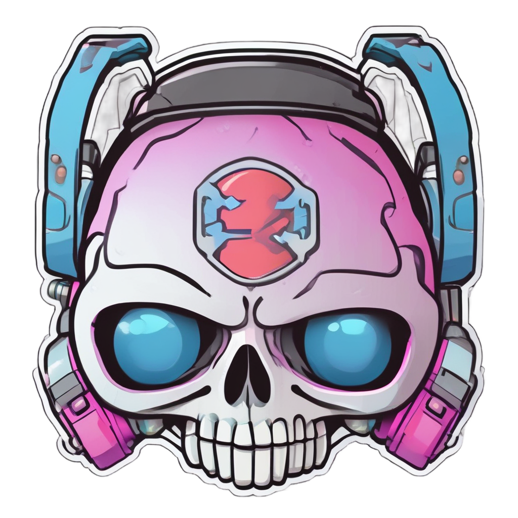 Gamer Pixel Skull — gamer stickers