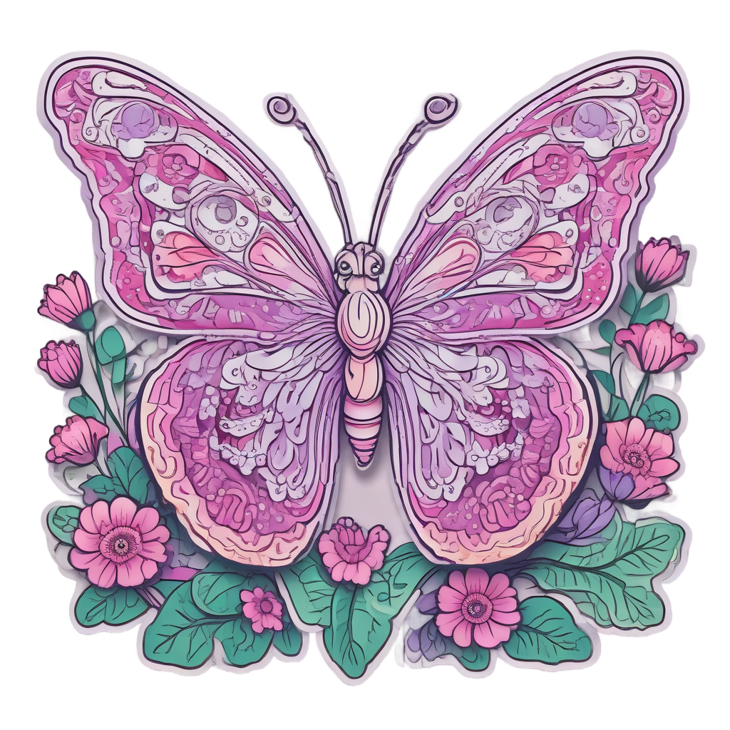 Garden Bloom Rebirth — sugar skull stickers