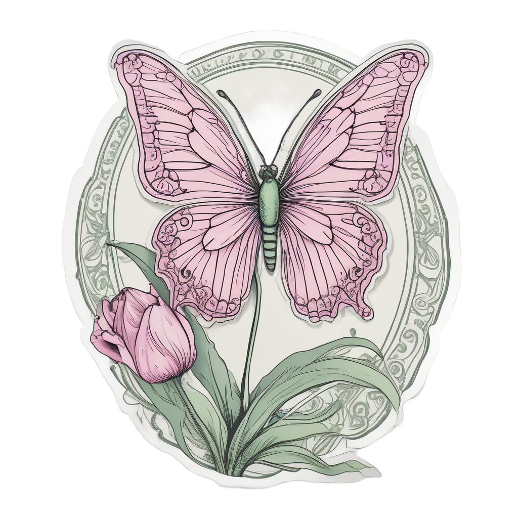 Garden Sentinel Butterfly — insects stickers