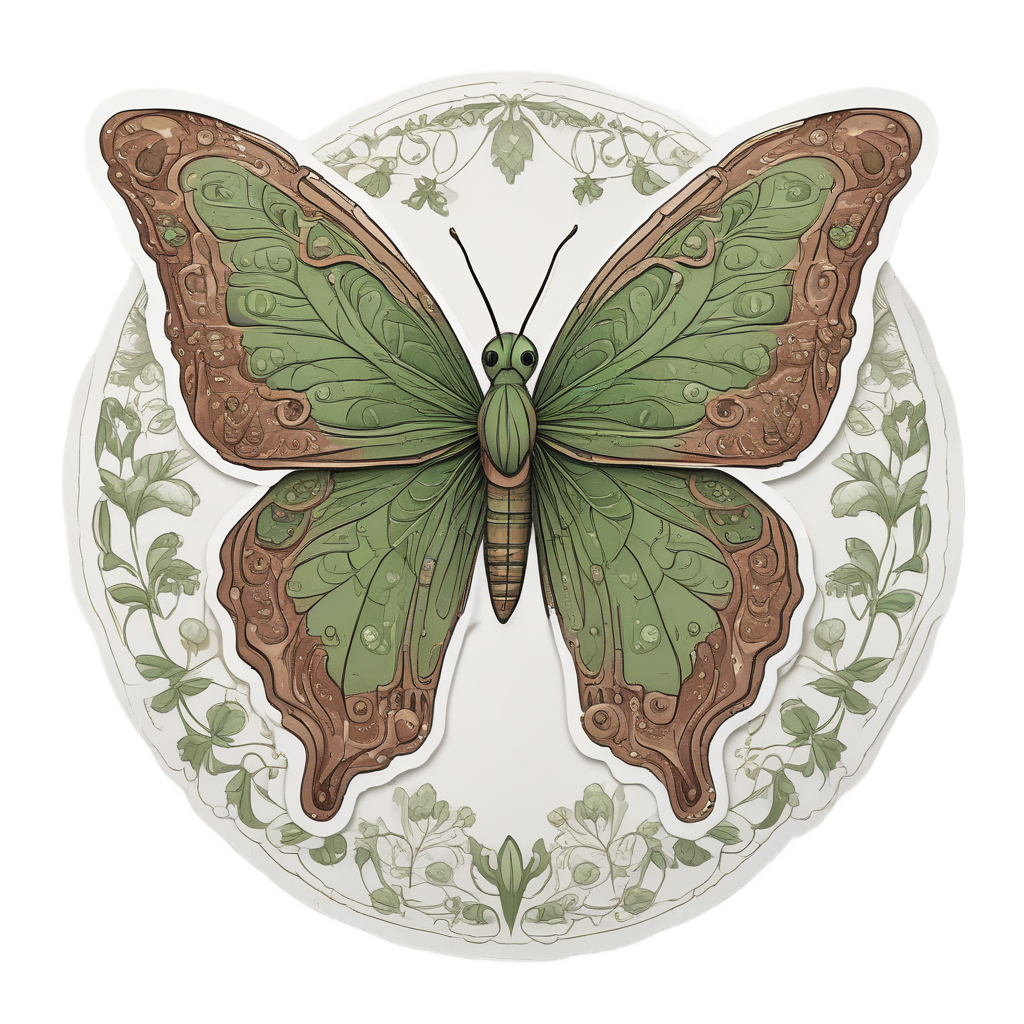 Garden Sprout Calavera — sugar skull stickers
