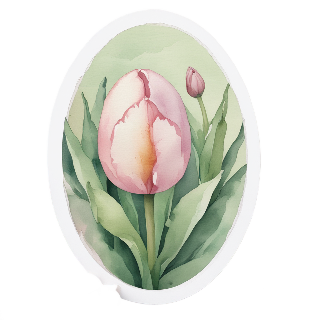 Gardener Egg with Flower — cute food stickers