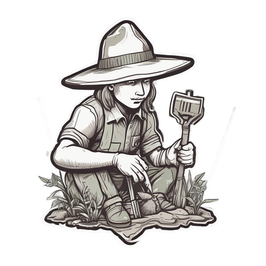Gardener Triangle Planting — warning signage stickers