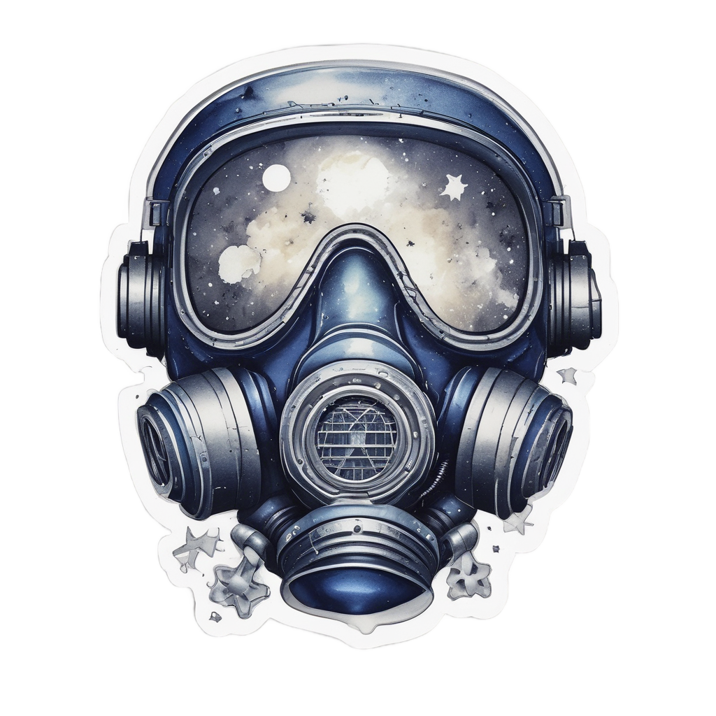 Gas Mask Astronaut — gas mask stickers