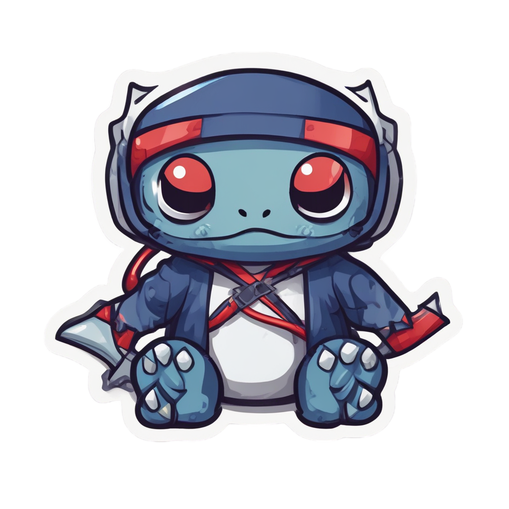 Gecko Ninja Stealth — reptiles stickers