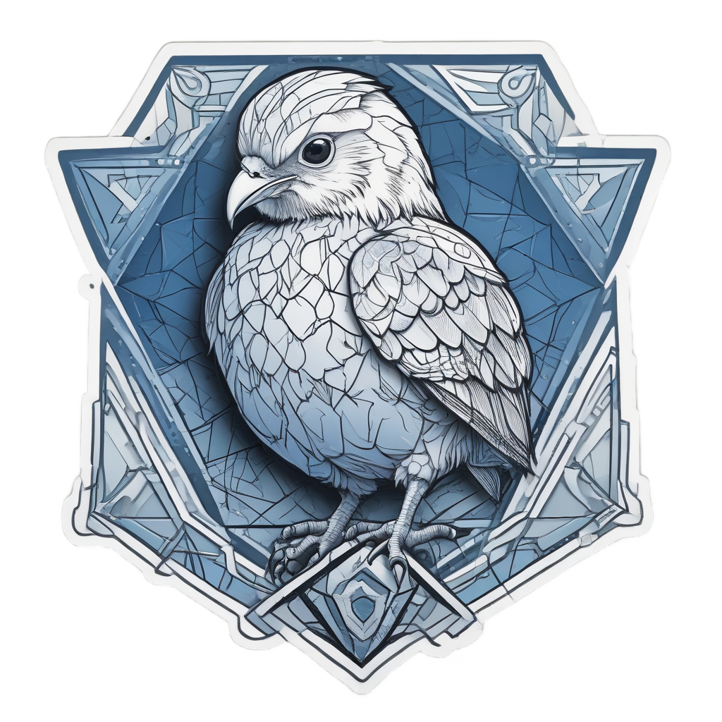Geometric Chick — geometric stickers