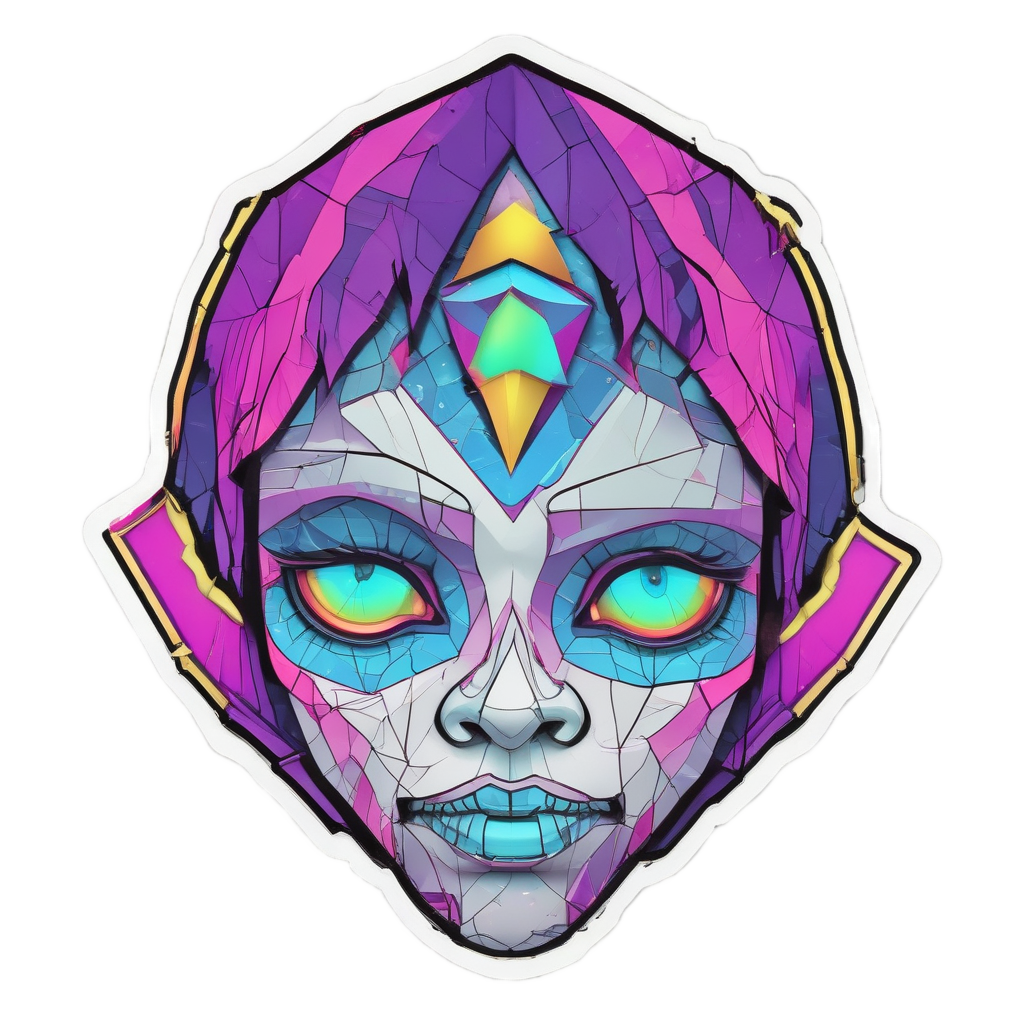 Geometric Doll Fractal — geometric stickers