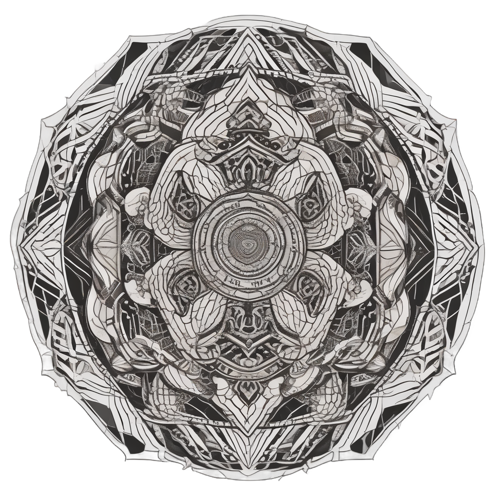 Geometric Python Pattern — geometric stickers
