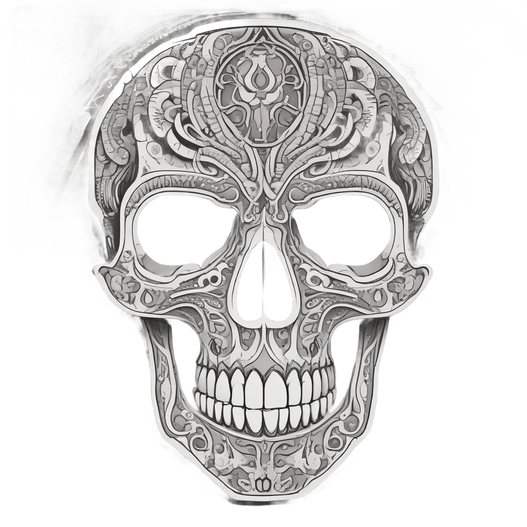 Geometric Serpent Skull — geometric stickers