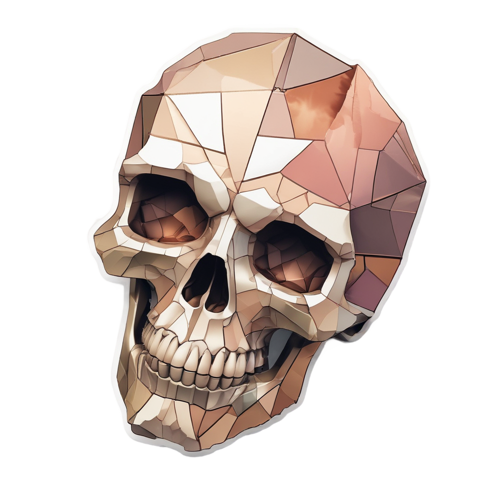 Geometric Skull — geometric stickers