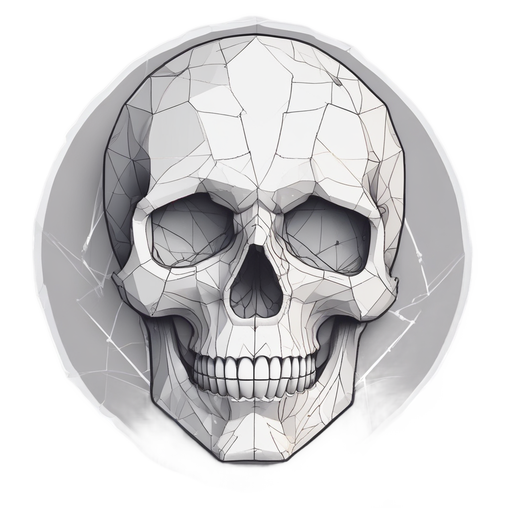 Geometric Skull Triangles — geometric stickers