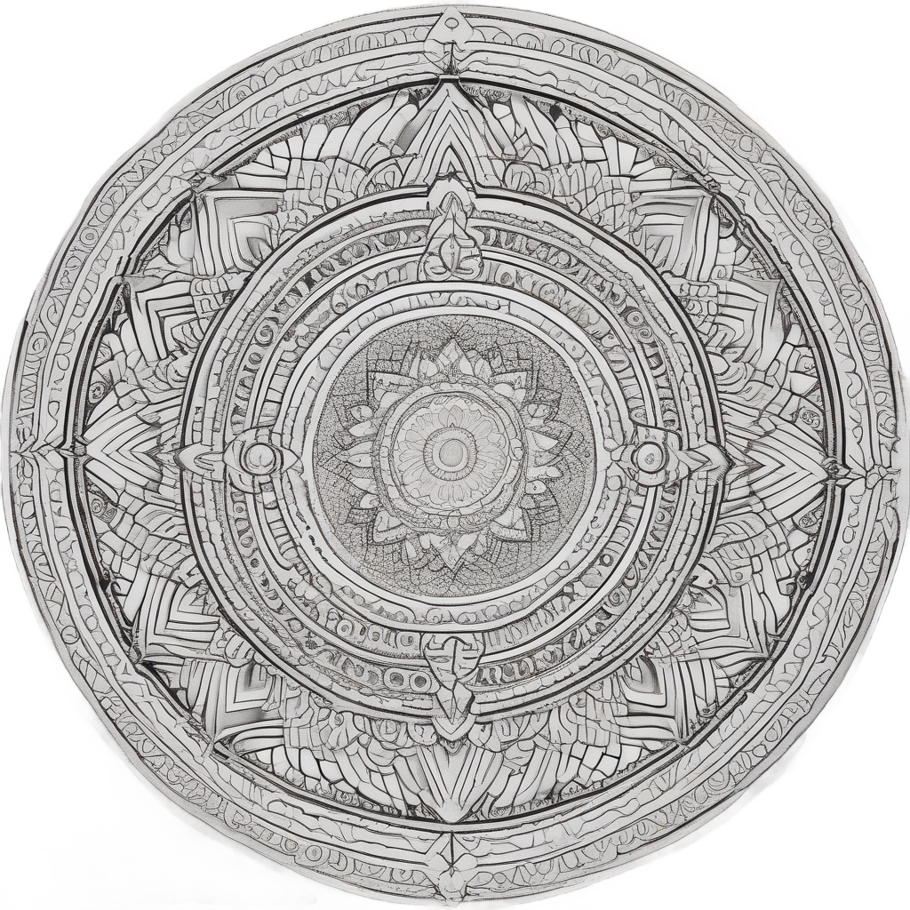 Geometric Sun Mandala — boho nursery stickers