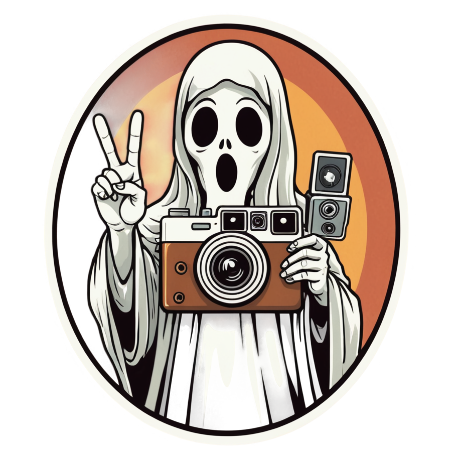 Polaroid Ghost (retro) — ghost stickers