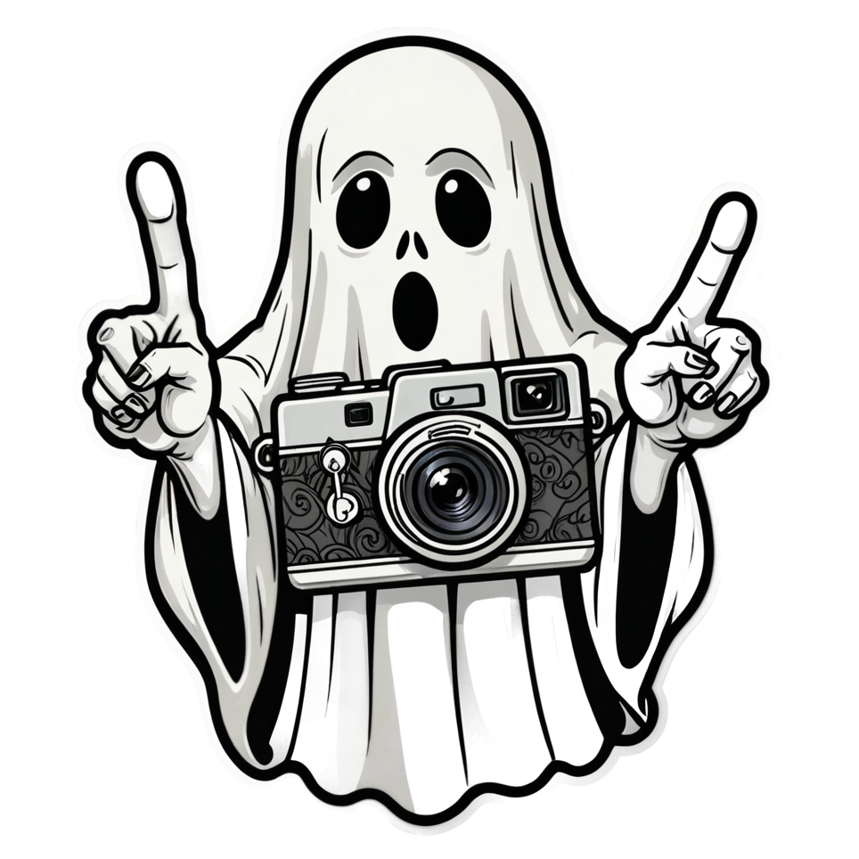 Polaroid Ghost (tattoo) — ghost stickers