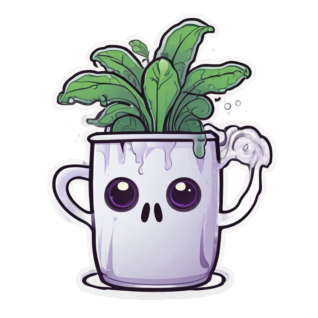 Ghost Can Spooks Sprout — plant parent stickers