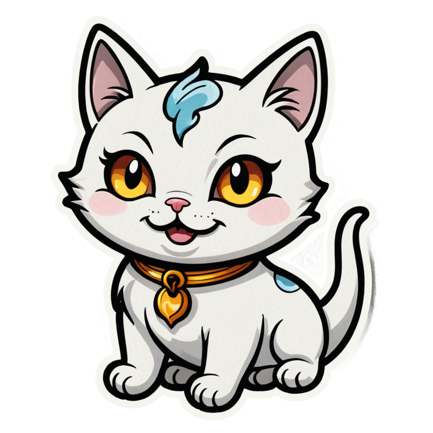 Ghost Cat (tattoo) — cat stickers