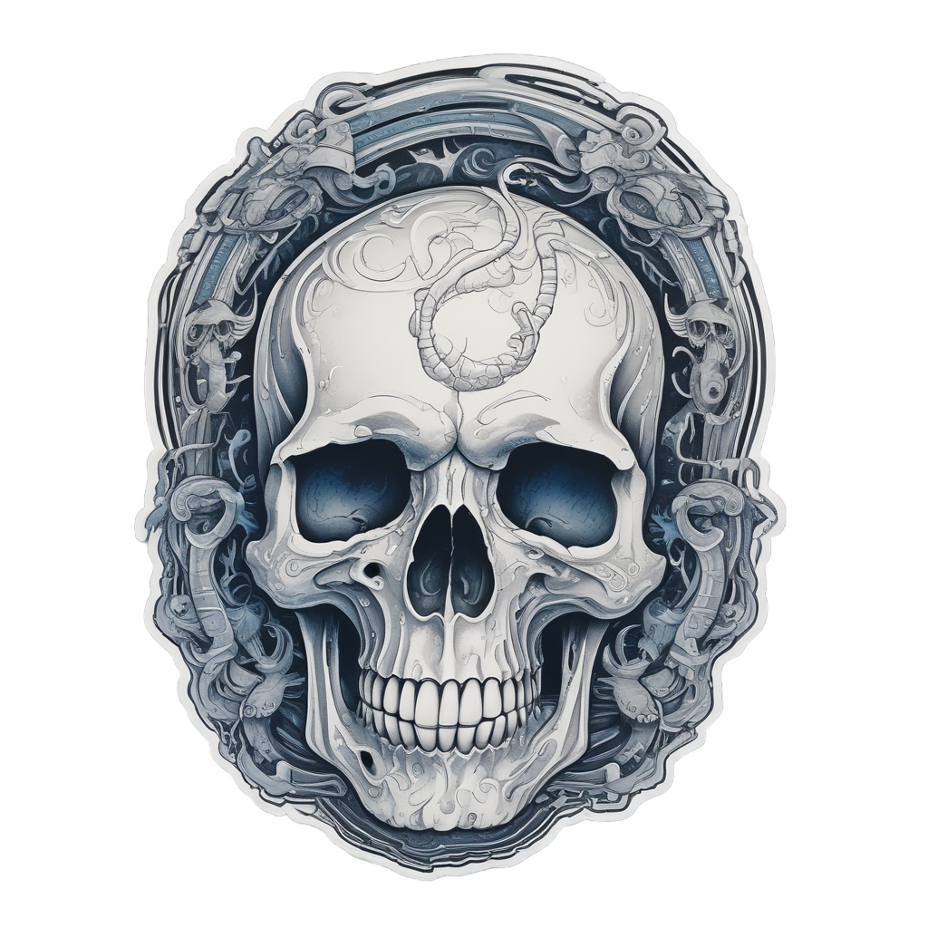 Ghost Serpent Phantom Skull — ghost stickers